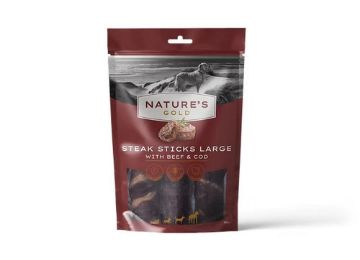 Picture of Nature's Gold Steak Sticks Large with Beef & Cod 90g x 9