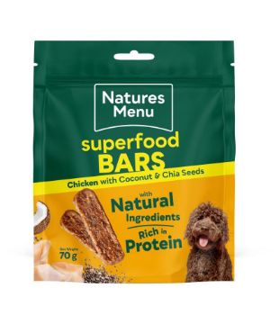 Picture of Natures Menu Country Hunter Superfood Bar Chicken, Coconut & Chia Seeds 100g x 7