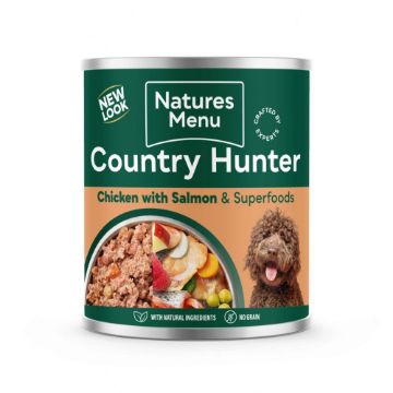 Picture of Natures Menu Country Hunter Dog Can - Salmon & Chicken 600g x 6