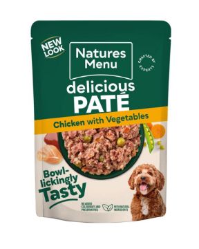 Picture of Natures Menu Adult Dog Pouch - Chicken 300g x 8