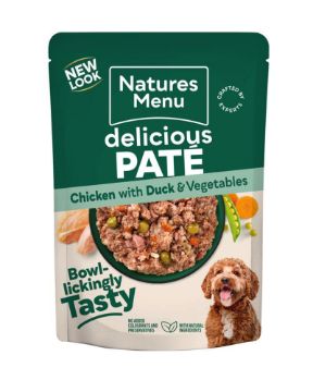Picture of Natures Menu Adult Dog Pouch - Chicken, Duck & Rice 300g x 8