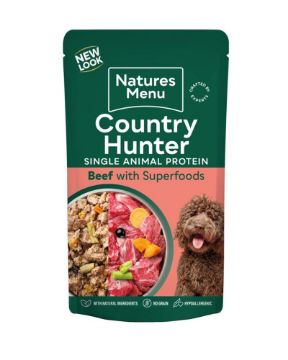Picture of Natures Menu Country Hunter Dog Pouch - Beef 150g 6pk x 3