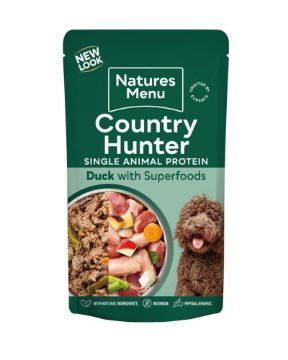 Picture of Natures Menu Country Hunter Dog Pouch - Duck 150g 6pk x 3