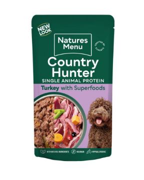 Picture of Natures Menu Country Hunter Dog Pouch - Turkey 150g 6pk x 3