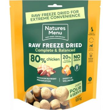 Picture of * Natures Menu Raw Freeze Dried Complete & Balanced Chicken 120g x 1