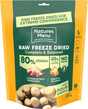 Picture of * Natures Menu Raw Freeze Dried Complete & Balanced Chicken 250g x 1