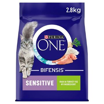 Picture of Purina One Cat Sensitive Turkey & Rice 2.8kg x 1