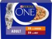 Picture of z [DISC] Purina One Cat Pouch Chicken & Beef 85g 8pk x 5