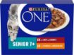 Picture of * Purina One Cat Senior 7+ Pouch Chicken & Beef 85g 8pk x 5