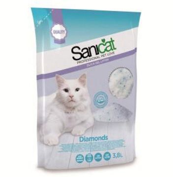 Picture of Sanicat Diamonds Silica Gel Cat Litter 3.8 Lit x 4