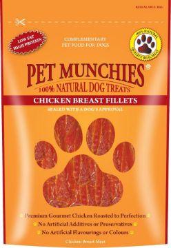 Picture of Pet Munchies Dog Treats - Chicken Breast Fillets 100g x 8