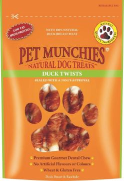 Picture of Pet Munchies Dog Treats - Duck Twists 80g x 8