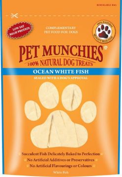 Picture of Pet Munchies Dog Treats - Ocean White Fish 100g x 8