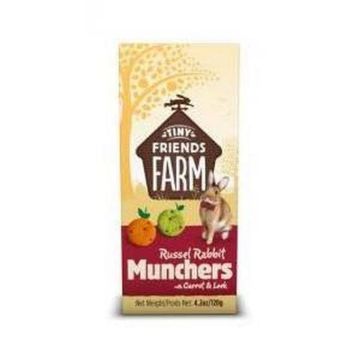 Picture of Tiny Friends Farm Russel Rabbit Munchers Carrot & Peas 120g x 8