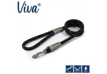 Picture of Ancol Viva Nylon Rope Snap Lead 50kg 107 x 1.2cm Black x 1