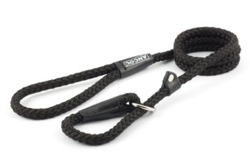 Picture of Ancol Viva Nylon Rope Slip Lead 50kg 150 x 1.2cm Black x 1