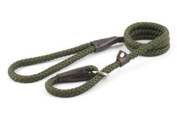 Picture of Ancol Heritage Rope Slip Lead 50kg 1.5m x 1.2cm Green x 1 