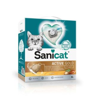 Picture of Sanicat Active Gold Cat Litter 6 Litre x 3