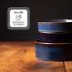 Picture of Scruffs Reactive Glaze Food Bowl 15cm Midnight Blue x 1
