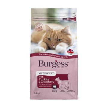 Picture of Burgess Mature Cat Turkey & Cranberry 1.4kg