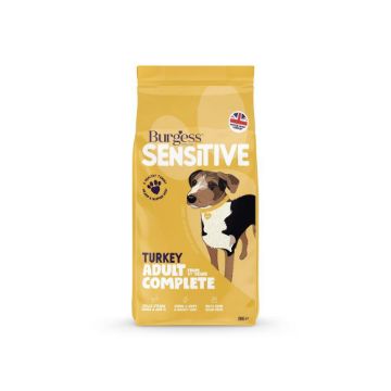 Picture of Burgess Sensitive Adult Dog - Turkey 2kg 