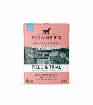 Picture of Skinner's Field & Trial Tetra Pack Adult Salmon & Steamed Veg 390g x 18