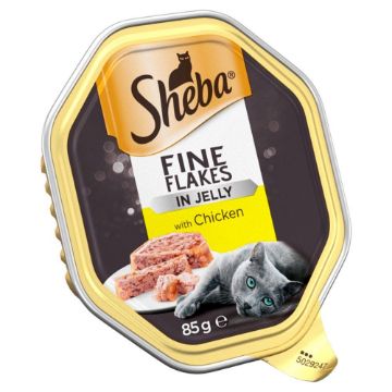 Picture of Sheba Foils - Fine Flakes Chicken in Jelly 85g x 22