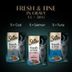 Picture of Sheba Pouch Fresh & Fine Fish Collection in Gravy 50g 15-pack x 3