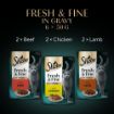 Picture of Sheba Pouch Fresh & Fine Meat in Gravy 50g 6pk x 8