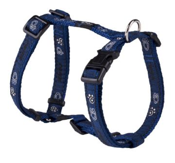 Picture of ROGZ Fancy Dress Classic Harness Navy Paw Small 23-37cm x 1