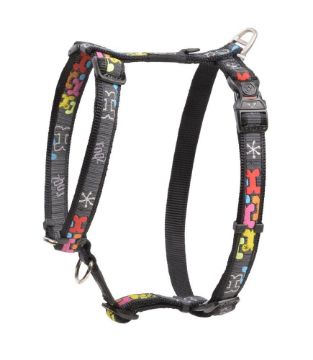 Picture of ROGZ Fancy Dress Classic Harness Multi Bone Large 45-75cm x 1