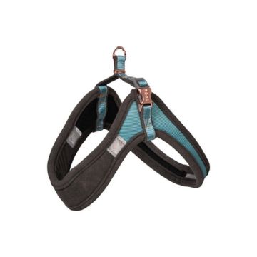 Picture of ROGZ URBAN Adj Fast-Fit Dog Harness Turquoise Moon Small