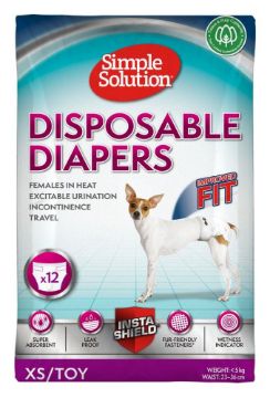 Picture of Simple Solution Disposable Diapers X-Small 12-Pk x 1
