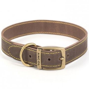 Picture of Ancol Timberwolf Leather Collar Sable 26" x 1