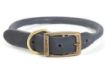 Picture of Ancol Timberwolf Rolled Leather Collar Blue 18" Size 4 x 1