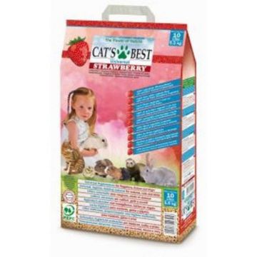 Picture of Cat's Best Universal Wood Pellet Litter - Strawberry 10 Litre x 1