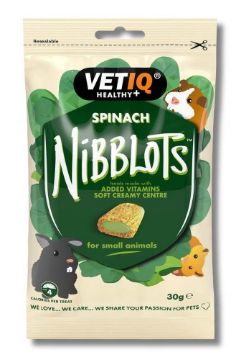 Picture of VETIQ Nibblots Spinach for Small Animal 30g x 8