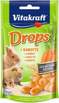 Picture of Vitakraft Small Animal Carrot Drops 75g x 9