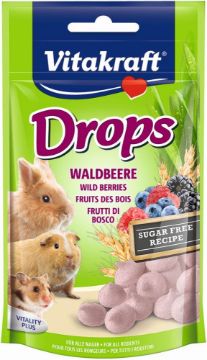 Picture of Vitakraft Small Animal Wild Berry Drops 75g x 9