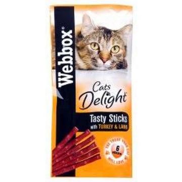 Picture of Webbox Cats Delight Sticks - Turkey & Lamb 6-Stick x 25