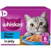 Picture of Whiskas 1+ Adult Cat Cans Fish Selection in Jelly 400g 6-Pack x 4