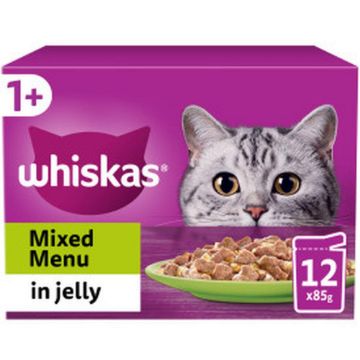 Picture of Whiskas Pouch 1+ Mixed Menu Jelly 85g 12-Pack x 4