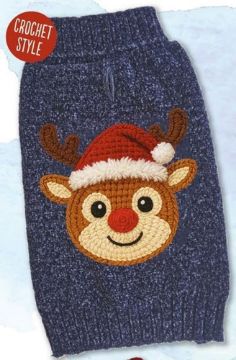 Picture of 2026 Dog Life Christmas Cuddly Rudolf Jumper Medium x 1
